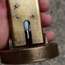 Zecol Art Deco Hanging Brass Oven Thermometer Image 9