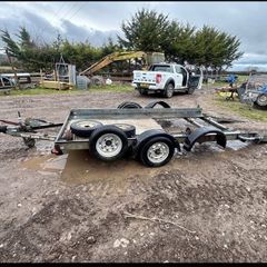 bryan james car carrying trailer Brian