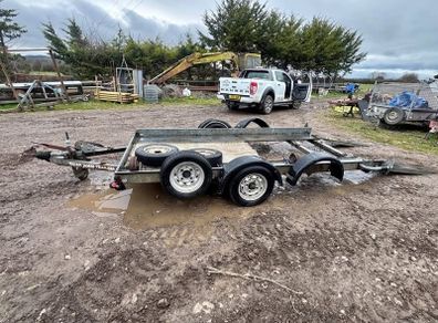 bryan james car carrying trailer Brian