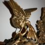 Antique gold heavy statue ornament bird Image 7