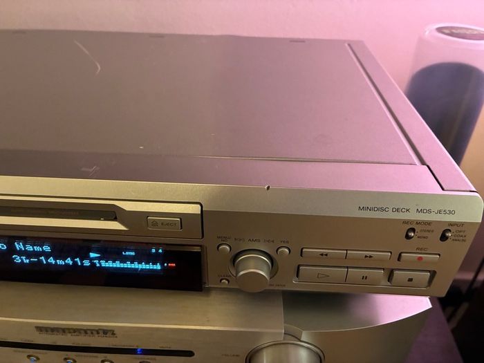 Sony MDS-JE530 MiniDisc Deck - Silver - Fully Working