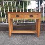 oak  console table Image 5