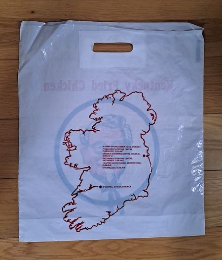 1980s KFC plastic bag