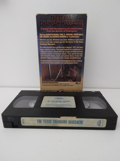 The Texas Chainsaw Massacre 1974 Rated R VHS Pal.