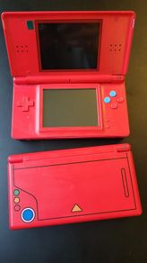 Custom Refurbished DS Lite Console - Red "Digital Dex" Edition with USB-C Charging Upgrade