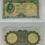 Irish Bank Notes - Lady Lavery - One Pound Note - 2 with Writing Image 3