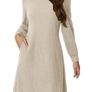 Brand New Ritiriko Sweater Dress for Women 2025 Trendy Crew Neck Image 2