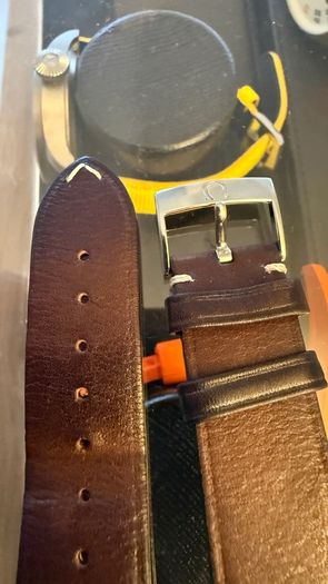 Omega Brown Leather Strap