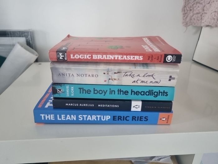Fiction and Non-fiction Book Stack