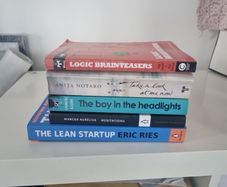 Fiction and Non-fiction Book Stack