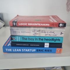 Fiction and Non-fiction Book Stack
