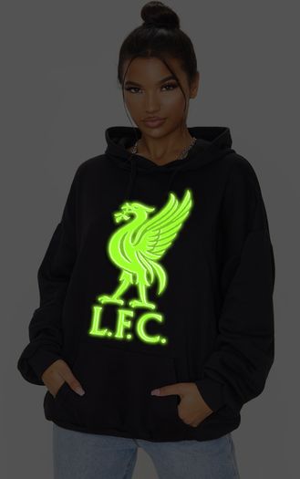 Liverpool glow in the dark hoodie liverbird hoodie liverpool jumper hoodie
