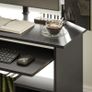 Computer desk, desk, chipboard, metal, 80 x 45 x 75 cm, black Image 3