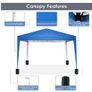 Folding Gazebo 3 x 3 m Waterproof UV Protection Gazebo Popup Garden Tent with 4 Image 3