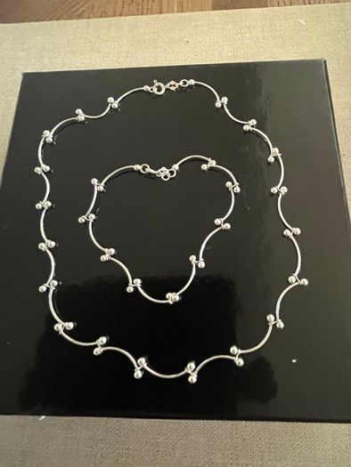 Silver Necklace & Bracelet