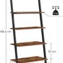 5 Tier Bookcase Wall Shelf Living Room - Free Delivery Nationwide Image 2