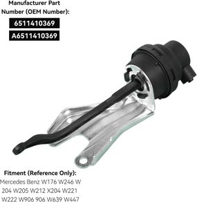 Exhaust Gas Cooler Valve, EGR Vacuum Cell for Mercedes Benz W176 W246 W204 W205 W212 X204 W221 W222 W906 906 W639 W447 A6511410369