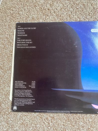 Saxon "Power and the glory" vinyl