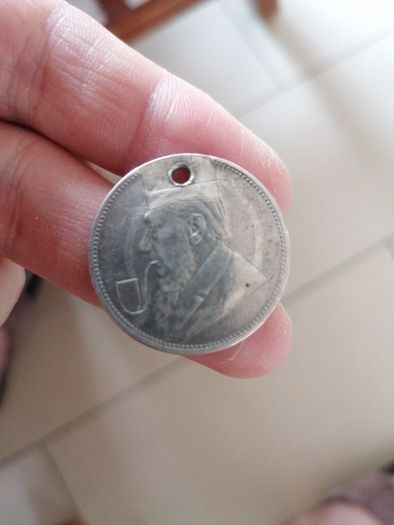 1895 South Africa Silver Two Shillings Coin
