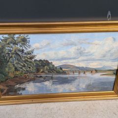 Oil on Board Painting Stanley Pettigrew Vartry