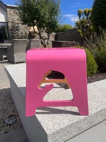 kids pink unicorn stool