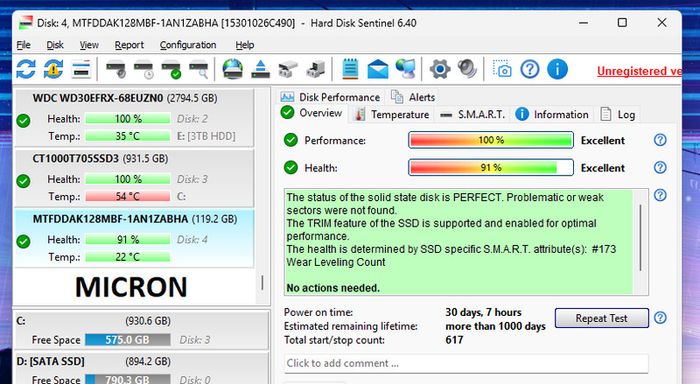 Selection of 2.5inch SATA 128GB SSDs