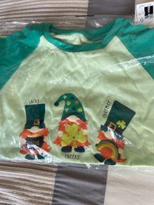 St Patrick's Day Leprechaun long sleeve tee shirt brand new