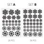Snowflake Wall and Window Decals, Snowflake Sticker, Snow Window Decor, Snowflake Decorations,  Removable Christmas Vinyl Wall Decal Image 3