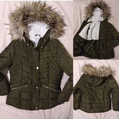 Warm Fleece Lined Hooded Jacket