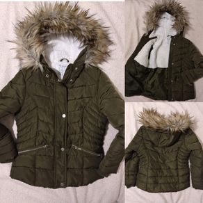 Warm Fleece Lined Hooded Jacket