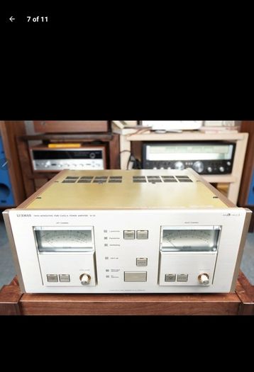 Mega Rare Legendary Beast LUXMAN M05 DUAL MONO CLASS-A 400W @8 OHMS Bridged over 40KG Champagne edition Recapped and Professionally serviced and Cleaned with new components Bargain