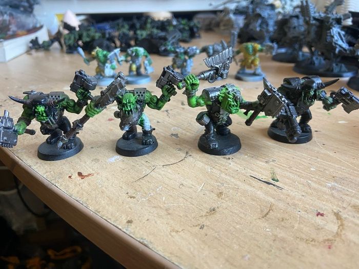 Warhammer 40k Ork Nobz x 6 and boyz x 5