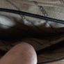 Vintage 80s Jacques Vert Grey leather clutch bag Image 5