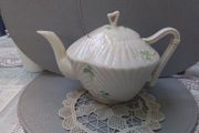 Beleek Harp Shamrock Teapot
