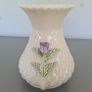 Vase Belleek Purple THISTLE Image 4