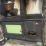 Cast Iron Wood Burning Cook Stove, Vintage Kitchen Fireplace Image 5
