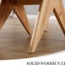 Set of 2 Modern Dining Chairs with V shaped Wooden Legs Chenille Beige Armless Kitchen Chairs with Soft Chenille Cover and Sturdy Wooden Leg Image 3