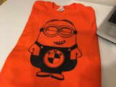 Funny Bmw Minion Printed In Black Carbon Fiber T-shirt Great Gift Idea Present