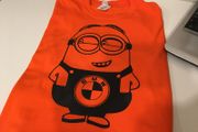 Funny Bmw Minion Printed In Black Carbon Fiber T-shirt Great Gift Idea Present