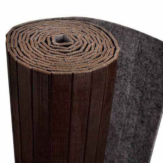 Room Divider Dark Brown 165x800 cm Bamboo