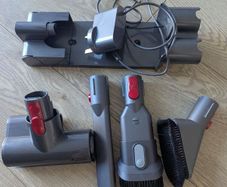 Dyson V8 charger, wall mount and brushes