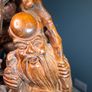 Chinese Wood Carving Qing Large 35cm Image 6