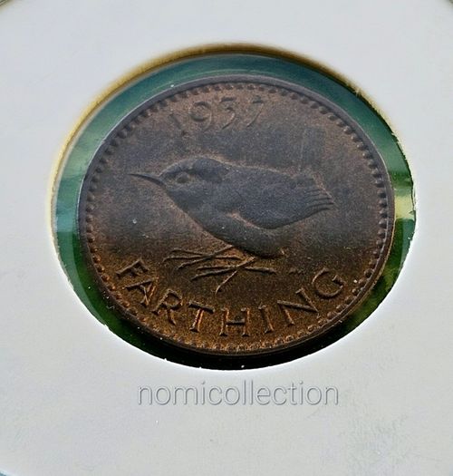 United Kingdom 1937 year Uncirculated Farthing.