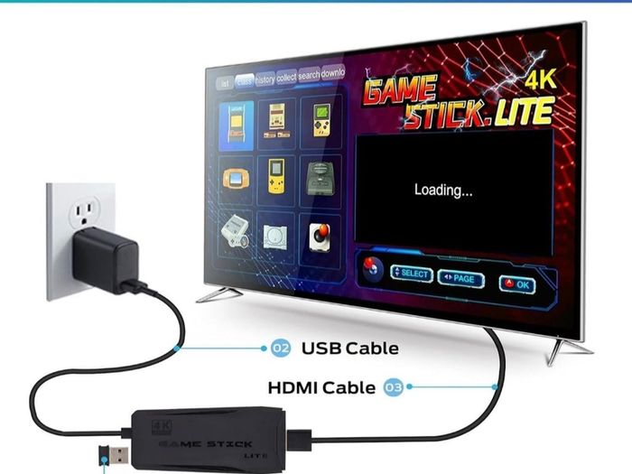 Retro Games Console, New Model Video Game Console With 128G, Built-in 20000+ Classic Games, Plug And Play Retro Game Stick for TV, Toys Gifts for Kids Adult