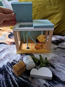 Wooden fish tank
