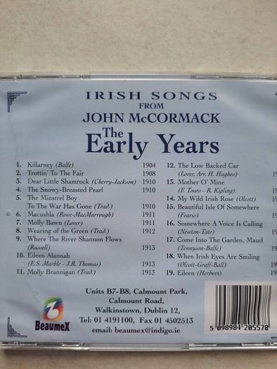 John Mccormack Cd's X 3