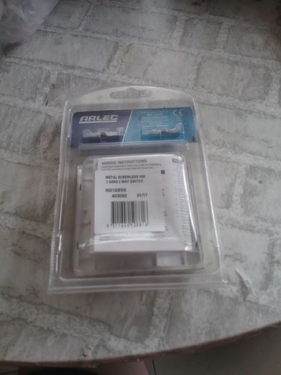 New sealed  Double brass light switch.