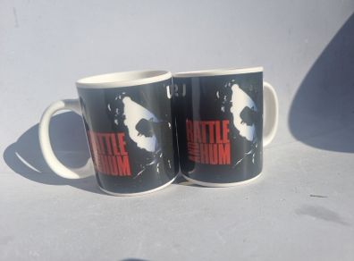 U2 Rattle and Hum mugs x2. Merchandise product.