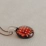 Vintage Murano Glass Pendant with Sterling Silver Italian Chain. Image 4