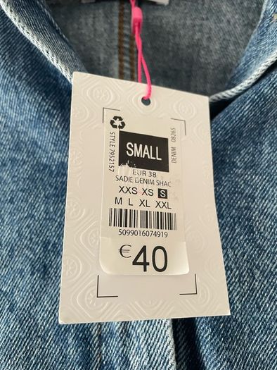 Savida denim Shacket size 10 - new